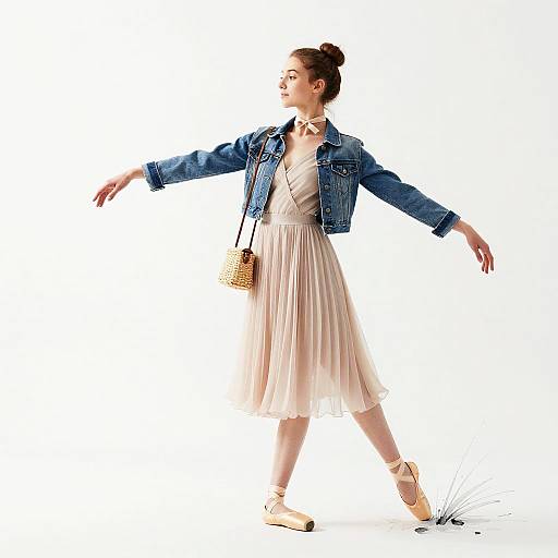 Ballet Brunch Ink Watercolor Sketch