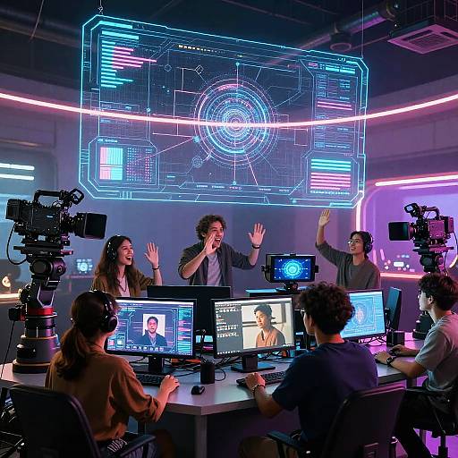 Futuristic Filmmaking Concept Art