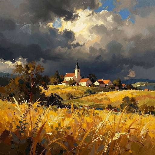 Dramatic Digital Landscape Painting