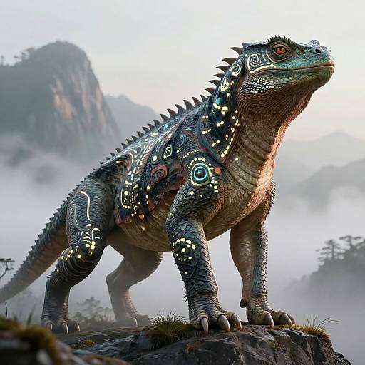 Majestic Reptile-Mammal Hybrid Creature