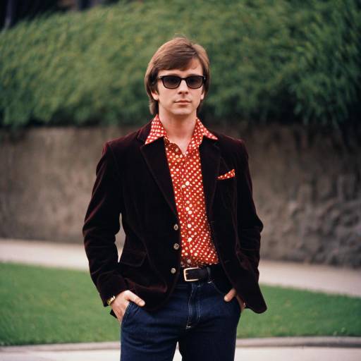Man in Polka Dot Shirt and Black Jacket