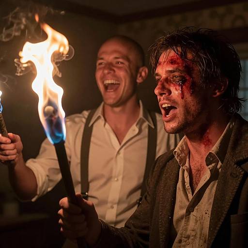 Dramatic Encounter in a Dim Room