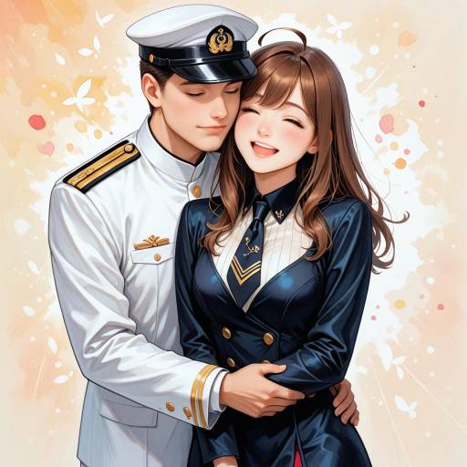 Elegant Admiral in Watercolor Bliss