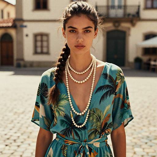 Elegant Urban Portrait with Timeless Charm