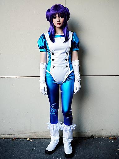 Cosplay photo of hacka doll 3. Costume clothes