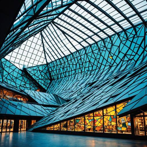 Futuristic Deconstructivist Museum Interior