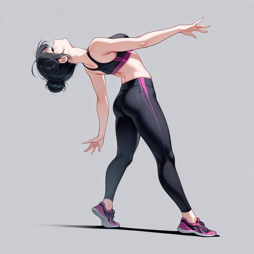 Graceful Ballerina in Dynamic Pose Graceful Ballerina in Dynamic Pose