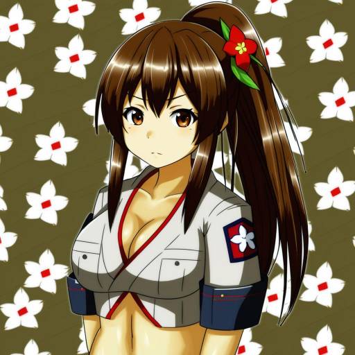 Illustration of Amagi (kancolle), kantai collection in the style of Pokemoa