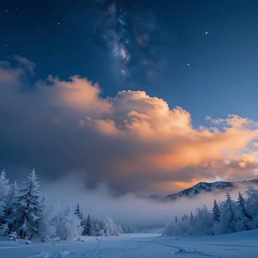 Mesmerizing Celestial Mountain Scenery