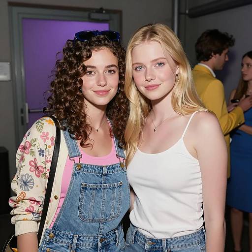 Women in Urban Setting with Soft Expressions