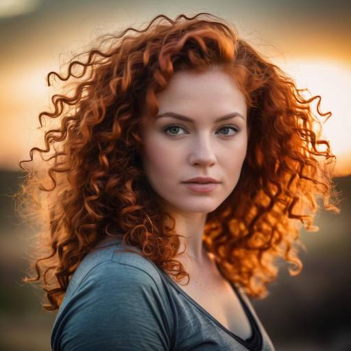 Cinematic Portrait of Confident Redhead