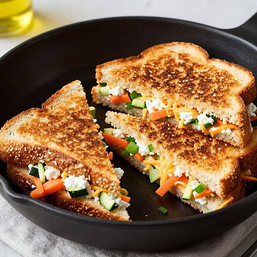 Healthy Veggie Grilled Cheese Sandwich
