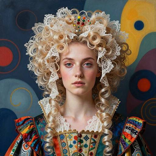 Abstract Renaissance Musician Art