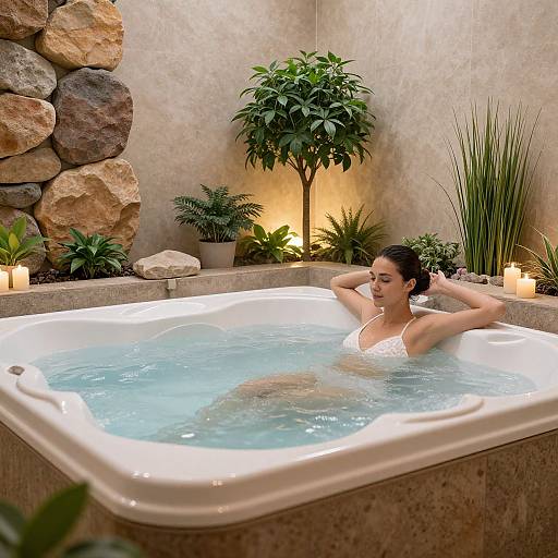 Relaxing Hydrotherapy Spa Scene