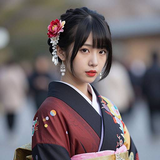 Realistic Himiko Toga in Kimono