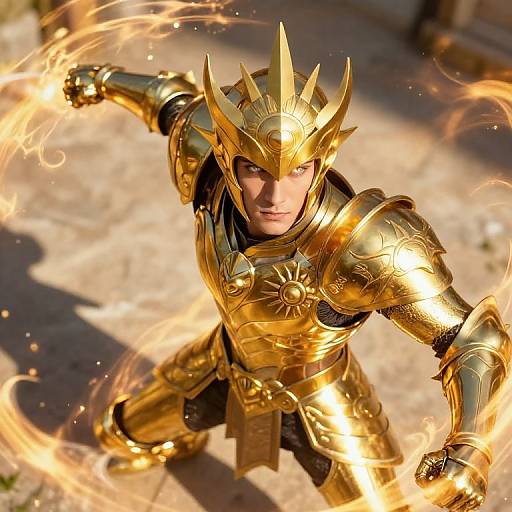 Escanor's Heroic Sunlit Power Pose