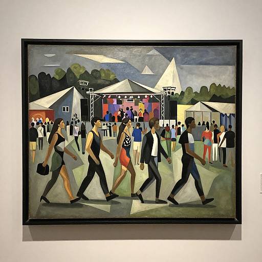 Cubist Walk Cycle at Music Festival