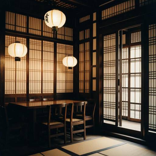 Traditional Japanese Tea House Interior