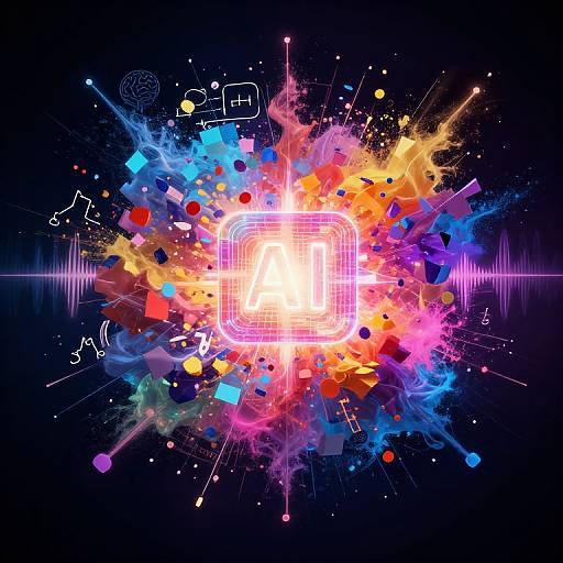 Digital art of a glowing 