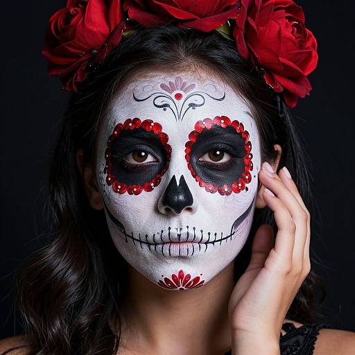Dia de los Muertos Sugar Skull Makeup