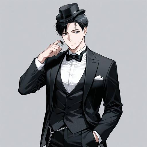 Elegant Cowboy Shot of a Tall Man Elegant Cowboy Shot of a Tall Man