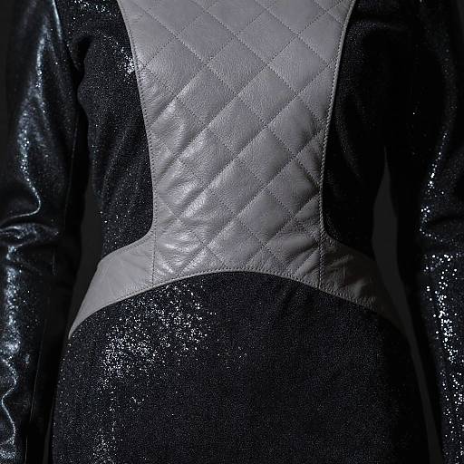 Close-Up of Sparkly Dark Outfit