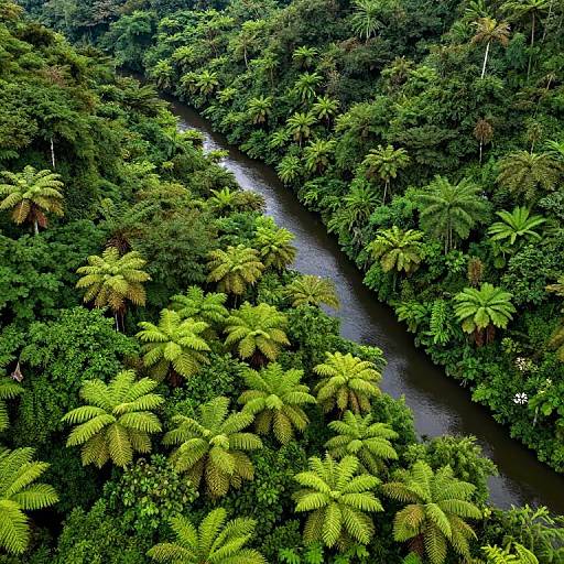 Lush Green Aerial Forest Landscape