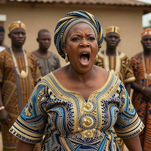 Aggressive Ashanti Woman Yelling