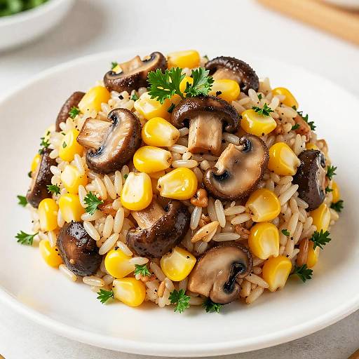 Colorful Textured Rice Ball Dish