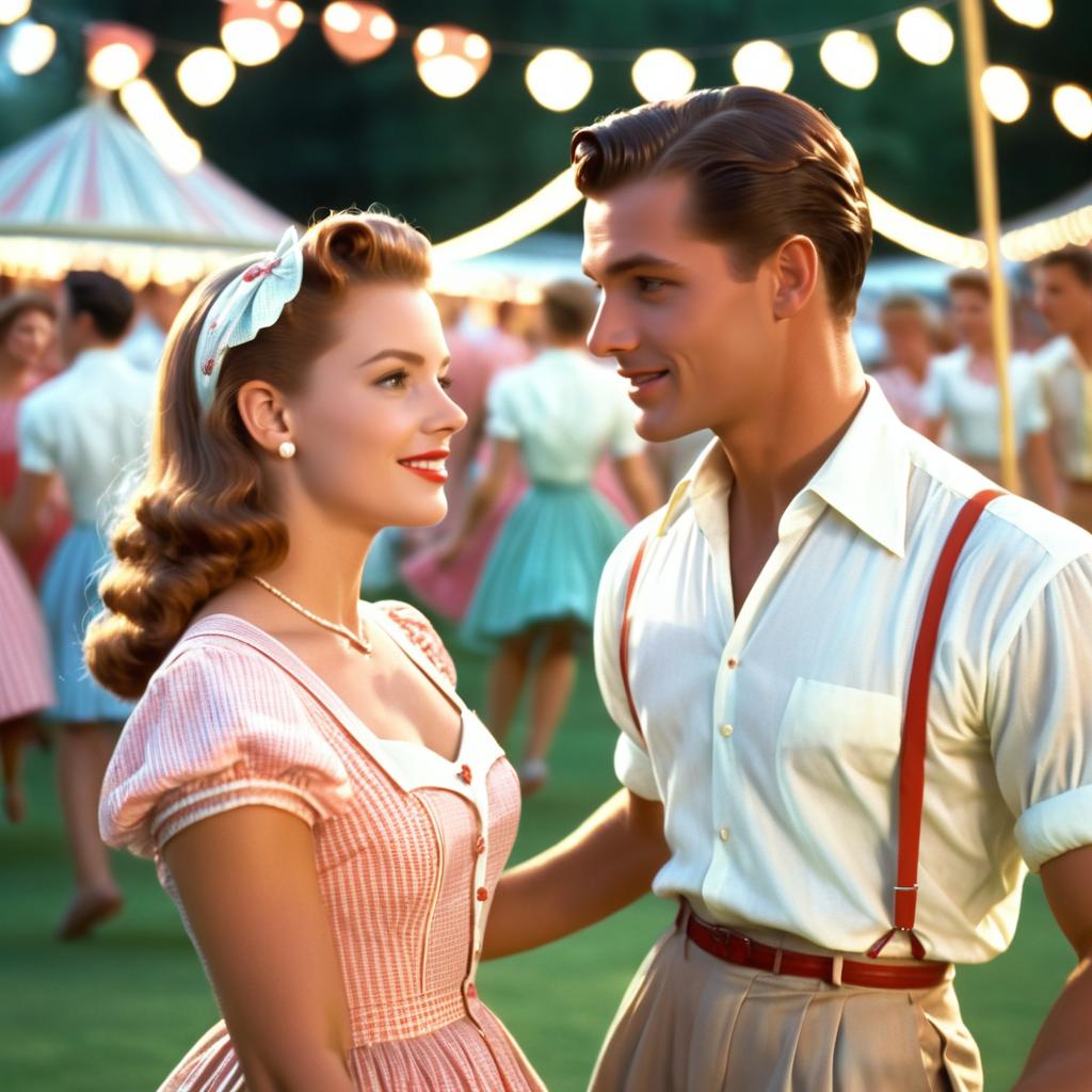 1950s Romance: A Dance in Summer