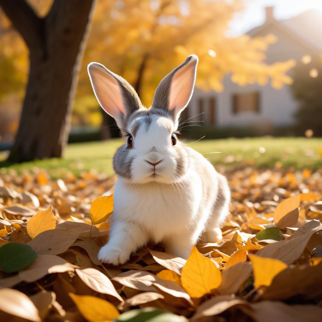 Playful Bunny in Soft Afternoon Light