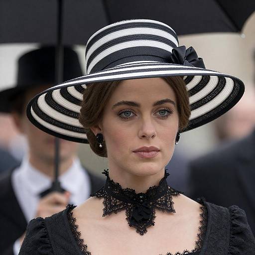 Elegant Woman in Period Attire Photograph