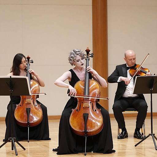 Classical Music Trio Performing