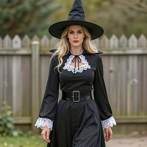 Eerie Outdoor Witch Costume Photography