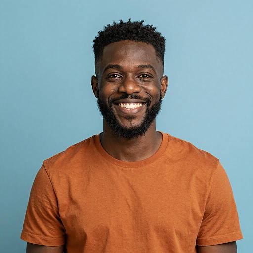 Portrait of a Smiling Black Man