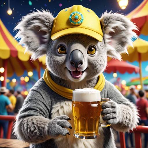 Playful 3D Cartoon Koala Character