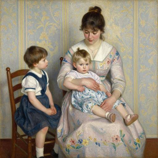 Serene Danish Impressionist Family Scene