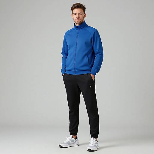 Stylish Man in Jogger Tracksuit