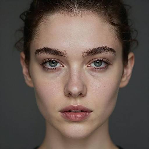 Photorealistic Dark Grey Portrait