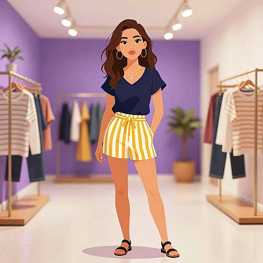 Casual Chic Woman in Stylish Outfit