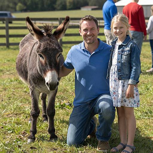 Joyful Moments with a Donkey