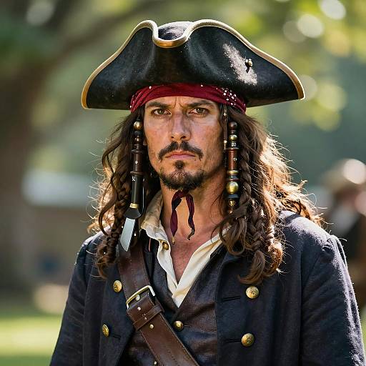 Photorealistic Pirate Costume Portrait