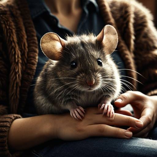 Cozy Mouse and Owner in Soft Light Cozy Mouse and Owner in Soft Light