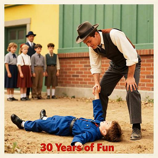 Vintage Movie Poster 30 Years of Fun