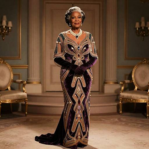 Old Hollywood Regal Matriarch Portrait