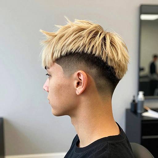 Blonde Fade Undercut Portrait