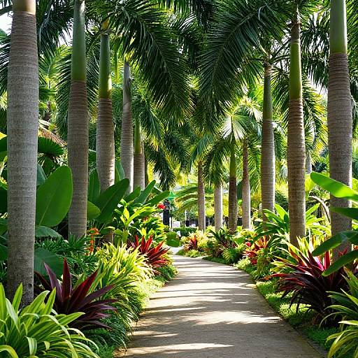 Tropical Garden Pathway Serenity
