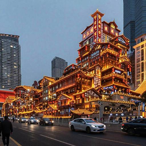 Dramatic Realistic Modern Chinese Cityscape