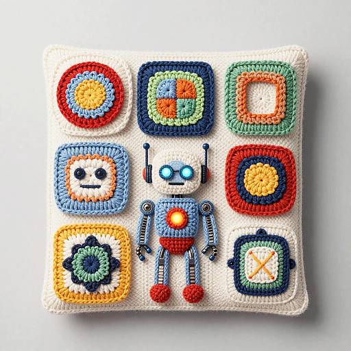 Stylized AI Crochet with Robotic Geometry