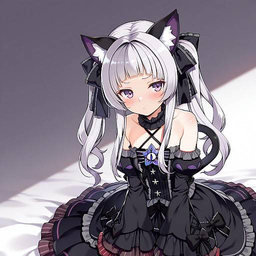 Illustration of Murasaki shion (gothic lolita), hololive in the style of Tama (tamatamo)